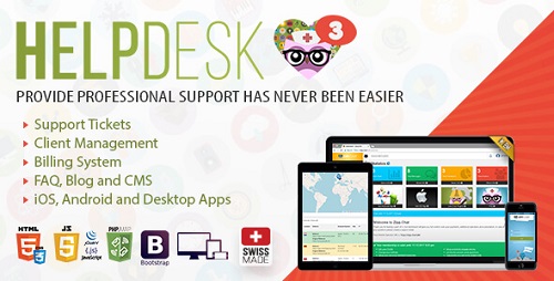 اسکریپت مدیریت تیکت و پشتیبانی HelpDesk 3 نسخه 3.1.1