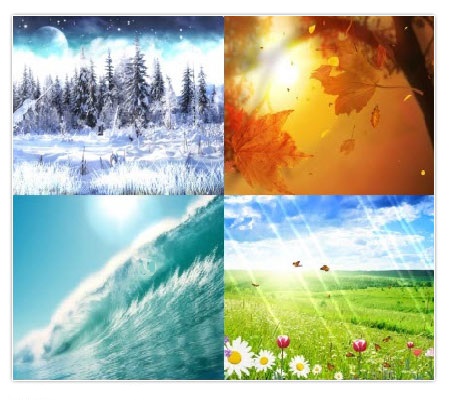 دانلود اسکرین سیورهای فصل ها Four Seasons Screensaver