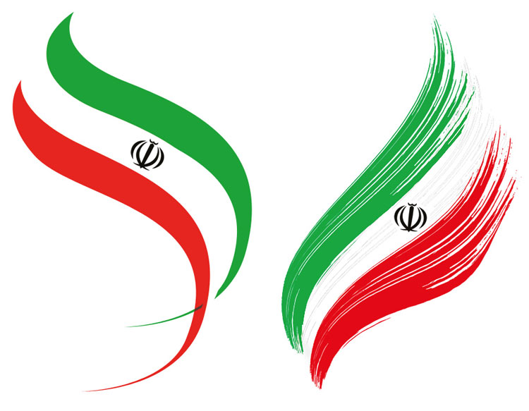 ابزار لوگو پرچم حمایتی کشور ایران در وبلاگ و سایت