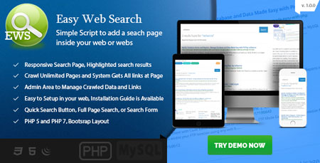 اسکریپت موتور جستجوی شخصی Easy Web Search