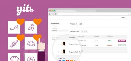 افزونه ایجاد لیست علاقه مندی ها در ووکامرس WooCommerce Wishlist Premium