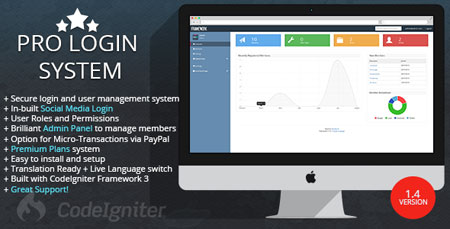 اسکریپت ورود و عضویت کاربر Pro Login User Management System نسخه 1.4