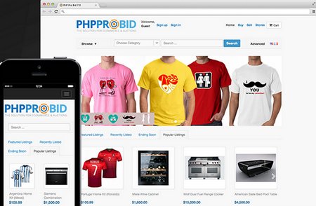 اسکریپت حراجی و مزایده آنلاین PHP Pro Bid نسخه 7.6