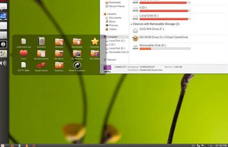  پک تم های زیبای سیستم عامل اوبونتو برای ویندوز سون - Ubuntu Skin Pack 4.0 Theme