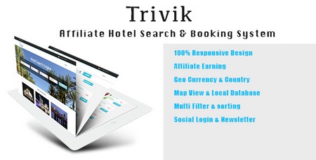 اسکریپت موتور جستجوی هتل و رزرو Trivik نسخه 1.3