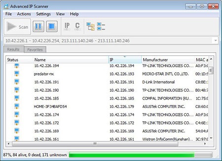 دانلود Advanced IP Scanner 2.5.3581 بررسی و اتصال به سیستم های شبکه