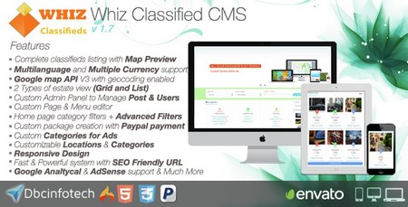 اسکریپت ایجاد سایت آگهی و تبلیغات WhizClassified نسخه 1.7