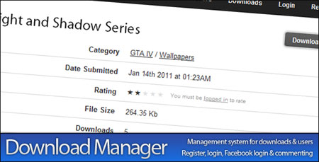 اسکریپت مدیریت دانلود Download Manager