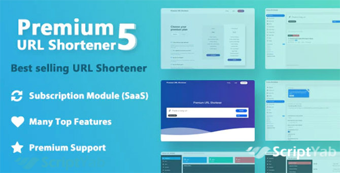 اسکریپت کوتاه کننده لینک Premium URL Shortener 5.7.2 فارسی