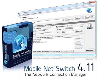 استفاده بیش از یک شبکه در کامپیوتر-Mobile Net Switch