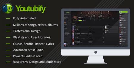 اسکریپت راه اندازی سایت موزیک Youtubify نسخه 1.8