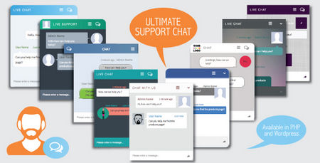 اسکریپت چت و گفتگوی آنلاین Ultimate Support Chat