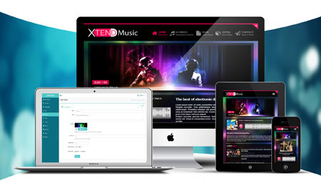  دانلود XTEND 2 – اسکریپت ایجاد و مدیریت وب سایت خوانندگان موسیقی