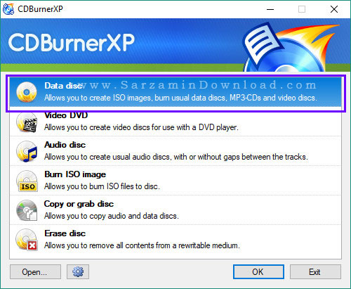 رایت انواع دیسک ها با Express Burn Plus 4.54