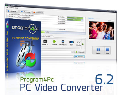 مبدل ویدئویی-Program4Pc PC Video Converter 