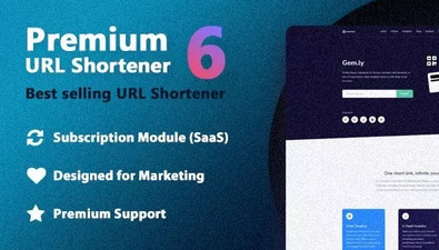 اسکریپت کوتاه کننده لینک Premium URL Shortener نسخه 6.1.7