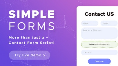 اسکریپت ایجاد فرم تماس با ما Simple Forms